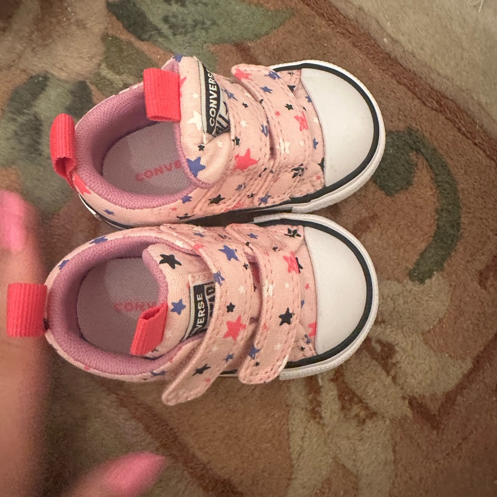 Brand New Converse Kids' Pink and Blue Star Sneakers - Picture 5 of 7